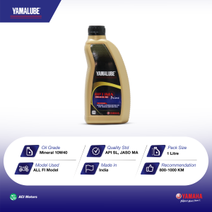 Yamalube 10W-40 Genuine 4-Stroke Mineral Engine Oil for Yamaha Motorcycles