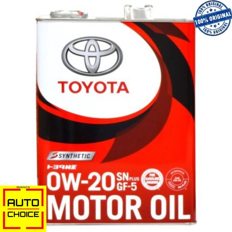 Toyota 0W20 Synthetic Engine Oil for Hybrid Car 4 Litres Auto Choice